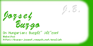 jozsef buzgo business card